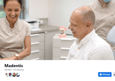 Integruota komunikacija odontologijos klinikai Madentis