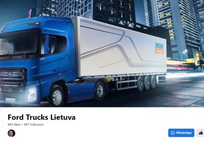 Socialinių tinklų administravimas Ford Trucks Lietuva